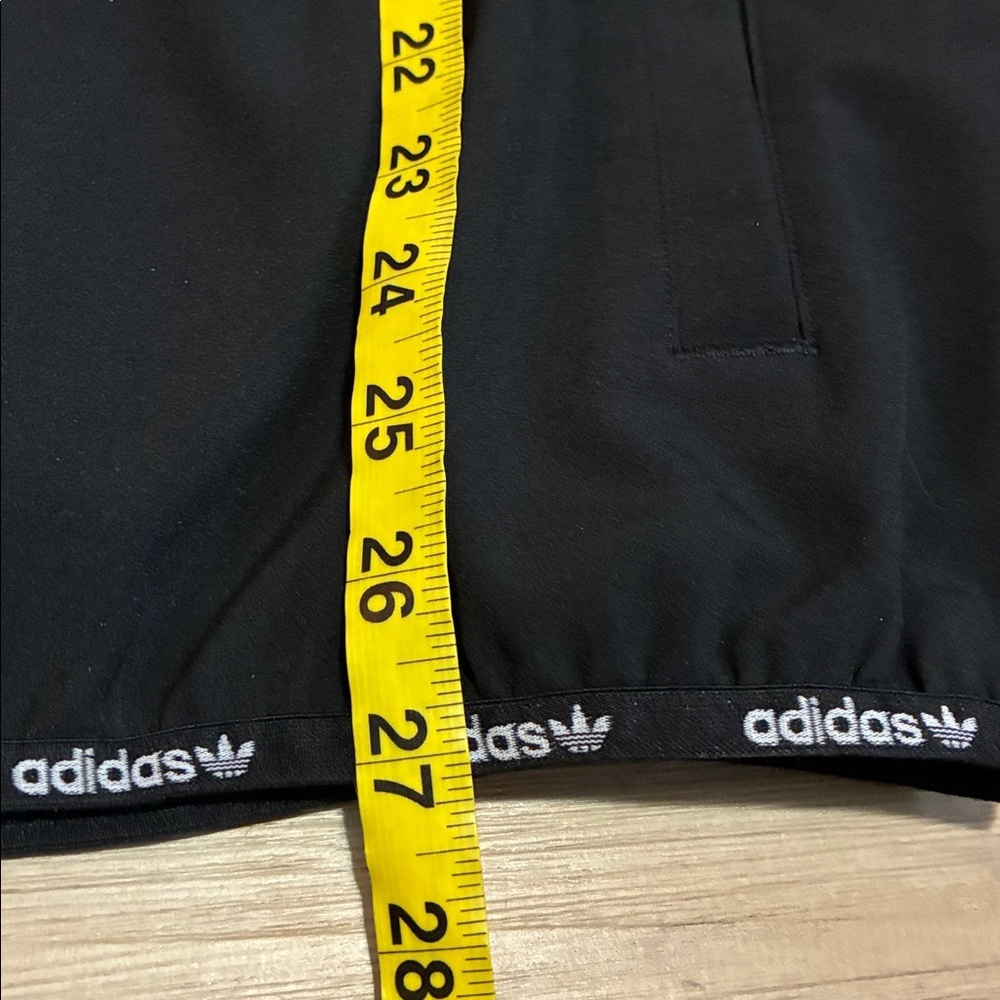 Adidas Men's Black Long Sleeve Track Jacket Size M NWOT Full zip White logo - Picture 10 of 11